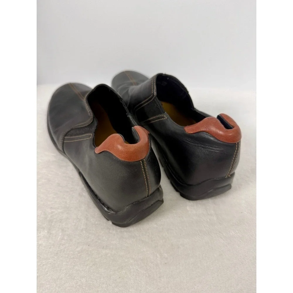 Cole Haan Zeno Split Toe Slip On Loafers Mens 11.5 Black Leather Dress Shoes - Picture 4 of 8
